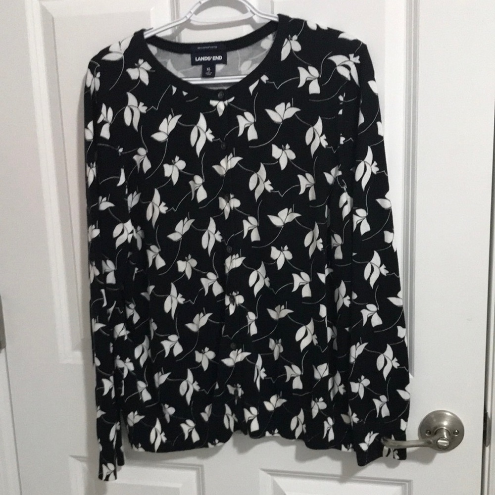 Lands End Cardigan Sweater